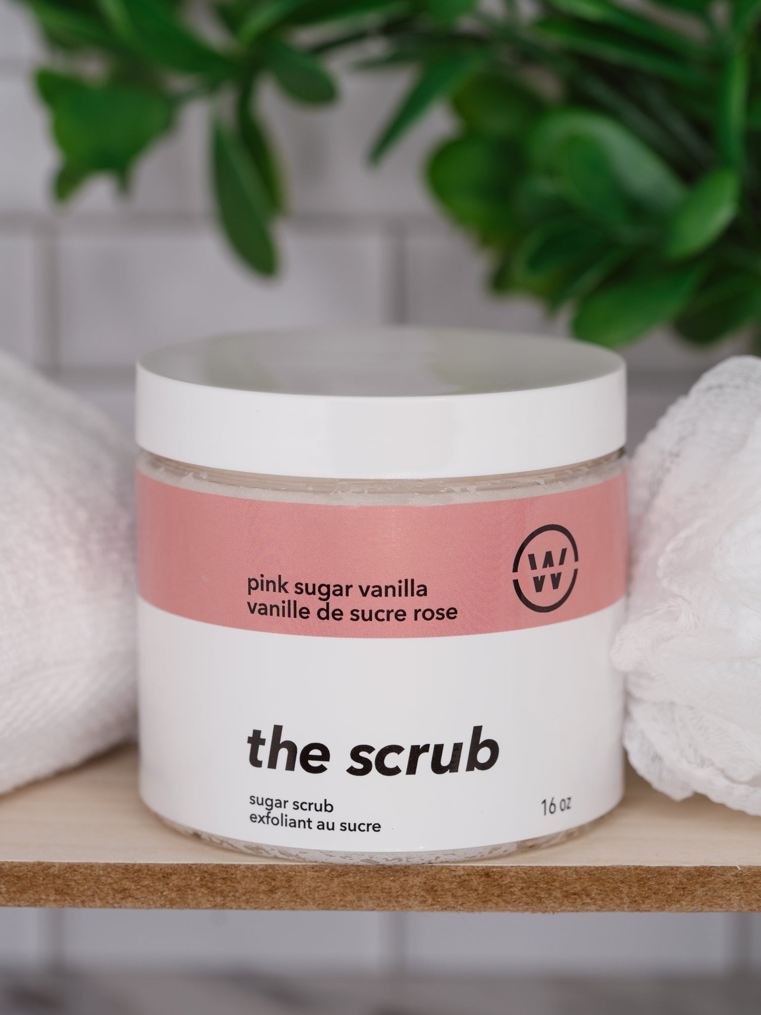 The Scrub (16 oz) LARGE Pink Sugar Vanilla