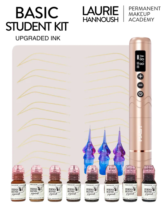 (Upgraded Ink) BASIC STUDENT KIT - Laurie Hannoush Permanent Makeup Academy